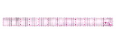 Westcott 8ths 12Inch Beveled Transparent Ruler B60