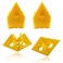 Moicstiy 50 Pack Pyramid Plastic Painting Stand Mini Cone Paint Stands Paint Canvas Support Stands for Canvas Painter ElevatedYellow