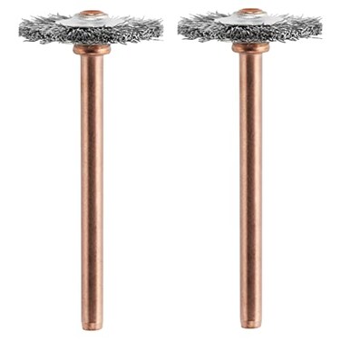 Dremel 53002 Stainless Steel Brushes 2 Pack 34 Diameter