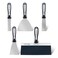ROLLINGDOG 5 PC Putty Knife Set Include 1 3 and 5 Spackle Knife 15 Chisel Scraper 10 Taping Knife for Drywall Repair