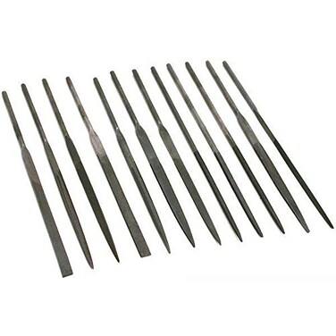 EUROTOOL Mini Needle File Set 4 Inch Cut 2 12 Piece Set FIL65500