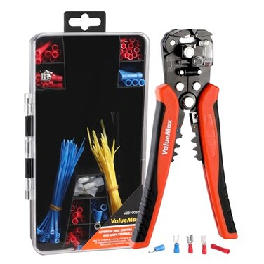 ValueMax 266PCS Wire Stripper Tool Kit Selfadjusting 8 Automatic Wire Stripping Tool for AWG 1024 3in1 Automatic Wire StripperCutterCrimper Universal Wire strippers for Electrical Work