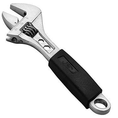 Jetech 6 Inch Adjustable Wrench with Softgrip Handle Professional Shifter Spanner Wide Caliber Opening Chrome Vanadium Steel RustResistant Finish