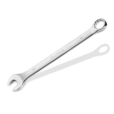 DURATECH 17mm Combination Wrench Metric CRV Constructed with Mirror Polish 12Point 15Degree Offset