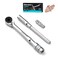DURATECH 14 THandle Ratchet Mini Ratchet Wrench with Hex Bit Extension and Adapter Set Compatible with Standard 14 Hex Bits or Sockets Portable and Versatile Repair Tool for Tight Spaces