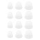 Micro Traders 6 Pairs Transparent Hearing Aid Domes Soft Silicone Double Layer Audiphone Ear Tips Replacements Earbud Audiphone Closed Domes Small Medium Large