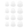 Micro Traders 6 Pairs Transparent Hearing Aid Domes Soft Silicone Double Layer Audiphone Ear Tips Replacements Earbud Audiphone Closed Domes Small Medium Large