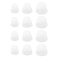 Micro Traders 6 Pairs Transparent Hearing Aid Domes Soft Silicone Double Layer Audiphone Ear Tips Replacements Earbud Audiphone Closed Domes Small Medium Large
