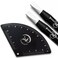 Ink Permanent Brow Mapping Kit with Eyebrow Ruler and 2 White Peeling Pencils Aluminum Alloy FanShaped Eyebrow Design Tool for Microblading PMU and Permanent Makeup