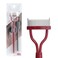 MSQ Eyelash Comb MSQ Eyelash Separator Mascara Applicator Eyelash Definer With Comb Cover Arc Designed Cosmetic Brushes Tool Red Includes a Mascara Wand