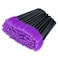 G2PLUS 100PCS Disposable Eyelash Brushes Adjustable Mascara Wands Makeup Applicator Lash Spoolies Brushes for Eyelash Extensions and Eyebrows Purple