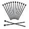 G2PLUS 50PCS Silicone Eyelash Brushes Black Disposable Mascara Wands Adjustable Ball Shape Eyelash Spoolies Eyebrow Brushes for Eyelash Extension and Makeup