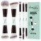 START MAKERS Makeup Brush Set 5Pcs DualEnded Foundation Contour Concealer Blush Powder Bronzer Eyeshadow Brushes for Liquid Cream Powder Blending Buffing Stippling Face Make up Tools