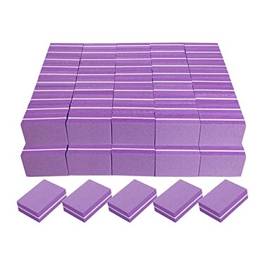 AhaTopia Nail Buffers 100 Pack Mini Buffer Block Nail File for Acrylic Nails and Natural Nails 100180 Grit Nail Buffer Block Bulk Buffing Blocks for Nail Buff Professional Manicure File Blocks Set Pu
