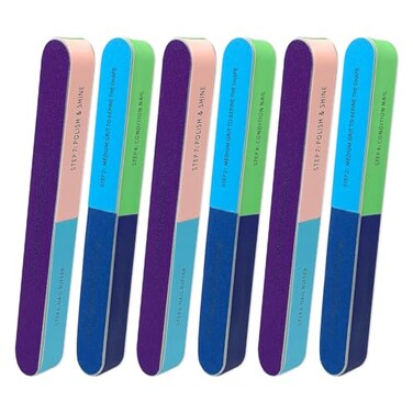 LNAUJS 6Pack All in One Nail Buffer Effortlessly Create Smooth and Shiny Nails