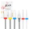 BQAN Ceramic Nail Drill Bits Set 6Pcs Professional 332 Efile Bits for Cuticle Removal Acrylic Gel Nails Manicure Tools for Nail Techs Salon Home Use