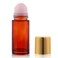 RAMFIYN 17oz Large Amber Glass Roll on Bottles for Essential Oils Perfume Refillable Roller Ball Applicator Empty Deodorant Containers with Pink Crystal Rollerball