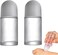 Czhotg White 50ML Glass Empty Roller Bottles with Plastic Roller Ball Deodorant Roll On Containers Leak Proof Massage Ball Bottles with Cap for Essential Oil Perfume Cosmetics 2Pcs