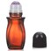 RAMFIYN 50ml Large Amber Glass Roll on Bottles for Essential Oils Perfume Refillable Quartz Roller Ball Applicator Empty Deodorant Containers with Crystal Rollerball