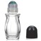 RAMFIYN 50ml Large Clear Glass Roll on Bottles for Essential Oils Perfume Refillable Quartz Roller Ball Applicator Empty Deodorant Containers with Crystal Rollerball