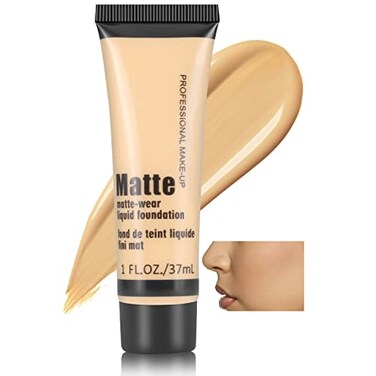 Boobeen Full Coverage Foundation Concealer Liquid Foundation Matte Creamy Foundation Smoothing Lightweight Flawless Makeup Base