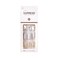 imPRESS Design Press On Nails Knock Out Gray Short Size Squoval Shape Includes 30 Nails Prep Pad Instructions Sheet 1 Manicure Stick 1 Mini File