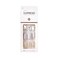 imPRESS Design Press On Nails Knock Out Gray Short Size Squoval Shape Includes 30 Nails Prep Pad Instructions Sheet 1 Manicure Stick 1 Mini File