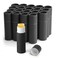 BOSMIOW 20Pcs 7g Paperboard Lip Balm Tubes Lipstick Containers Round Refillable Kraft Containers for Solid Ointment Deodorant Sample Vial DIY Cosmetic StoragePushUp StyleBlack