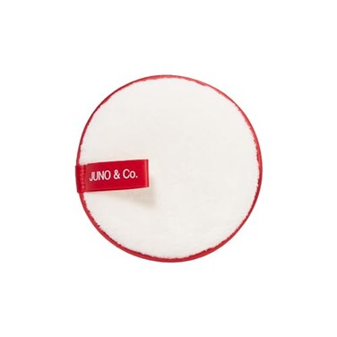 JUNO &amp; Co. Reusable Makeup Remover Pad Washable Face Cleansing Pad Red