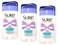 Sure Deodorant 26oz Invisible Solid Unscented Pack of 3