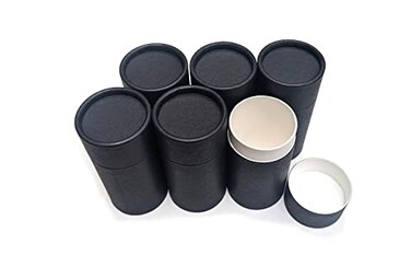 DIY Deodorant Containers Empty Cardboard Deodorant Containers Pushup Style Topfill Reusable and Biodegradable 30 oz 6Pack Black