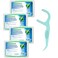 RAZOKO Dental Floss Picks Extra Strong Flosser Pick Toothpicks Fresh Mint 200 Count