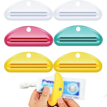 LERAO Toothpaste Squeezer6Pcs Toothpaste Tube Squeezer Toothpaste Dispenser for Bathroom