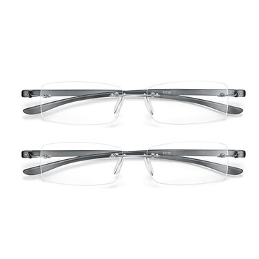 Bhigh 2 Pack Blue Light Blocking Reading Glasses Computer Gaming Black Red Mens Womens Black 225 Diopters