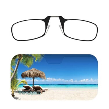 ThinOptics Universal Pod Case Rectangular Reading Glasses Tropical Holiday 44mm 15