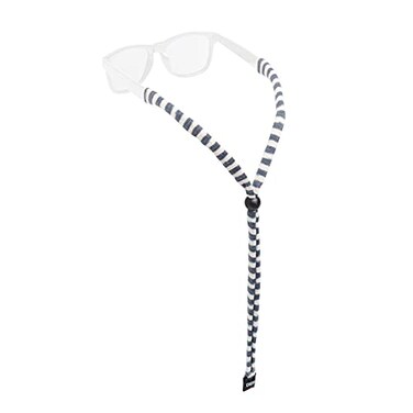 Chums Original Cotton Standard End Eyewear Retainer Gray White Stripe