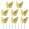Savagrow 8Pcs Butterfly Drawer Knobs Decorative Cabinet Knobs Brass Gold Single Hole Furniture Household Knobs Hardware