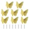 Savagrow 8Pcs Butterfly Drawer Knobs Decorative Cabinet Knobs Brass Gold Single Hole Furniture Household Knobs Hardware