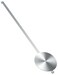 NiHome Quartz Wall Clock Pendulum Replacement Aluminum Traditional Mechanical Clock Retro High Gloss Pendulum Silver