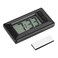 GLOGLOW Ultra Thin Digital Clock Self Adhesive LCD Digital Electronic Clock with Calendar Display for Car Dashboard Home Office Table Bedside DeskDoesnt Glow at Night 1Pcs