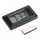 GLOGLOW Ultra Thin Digital Clock Self Adhesive LCD Digital Electronic Clock with Calendar Display for Car Dashboard Home Office Table Bedside DeskDoesnt Glow at Night 1Pcs