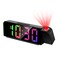 AMIR Bedroom Ceiling Projection Alarm Clock 79 LED Display with Adjustable Brightness 1224 Hour Format USB Charging Snooze Feature Night Mode Projection Alarm Clock for Kids Elderly