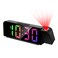 AMIR Bedroom Ceiling Projection Alarm Clock 79 LED Display with Adjustable Brightness 1224 Hour Format USB Charging Snooze Feature Night Mode Projection Alarm Clock for Kids Elderly