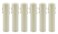 Creative Hobbies 4 Inch Tall Ivory Plastic Drip Look Candle Socket Covers for Chandeliers Candelabra Base 6 Pack