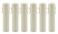 Creative Hobbies 4 Inch Tall Ivory Plastic Drip Look Candle Socket Covers for Chandeliers Candelabra Base 6 Pack