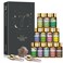 PHATOIL Essential Oil Set 12x5ml Essential Oils Gift Set with Diffused Wood 100 Natural Pure Essential Oils for Diffusers DIY Candle Soap Making