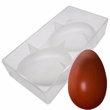 Polycarbonate Easter Eggs Chocolate Mold Ostrich Egg Shape Candy Mould 14cm 55inch Long