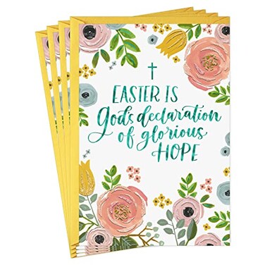 DaySpring Pack of Religious Easter Cards Glorious Hope 4 Cards with Envelopes