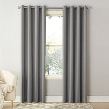 Sun Zero Barrow Energy Efficient Grommet Curtain Single Panel