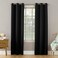 Sun Zero Becca Energy Efficient Grommet Curtain Panel 40 x 95 Black